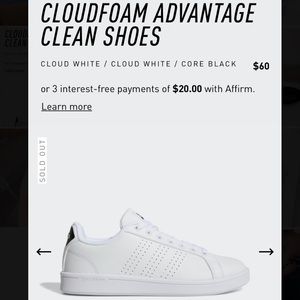 Adidas Cloudfoam Advantage Women Shoes Size 9.5